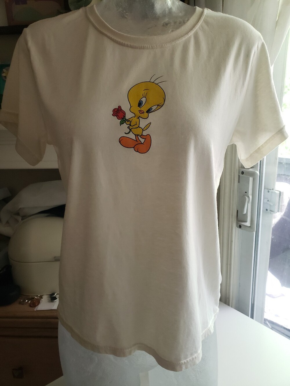Warner Bros. White Kids Tweety Tee with Yellow Graphic